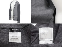 Load image into Gallery viewer, 極美品 CHANEL シャネル カーディガン P46773K05936 サイズ38 ココマークボタン ウール カシミヤ グレー 中古 4c066320
