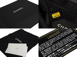 CHANEL シャネル ハンドバッグ ウルトラステッチ 14番台 2010年 キャビアスキン ブラック シルバー金具 美品 中古 4c066618