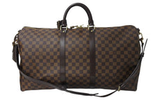 Load image into Gallery viewer, 極美品 LOUIS VUITTON ルイヴィトン キーポル バンドリエール55 ボストンバッグ N41414 ダミエエベヌ ブラウン 中古 4c066681