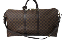 Load image into Gallery viewer, 極美品 LOUIS VUITTON ルイヴィトン キーポル バンドリエール55 ボストンバッグ N41414 ダミエエベヌ ブラウン 中古 4c066681