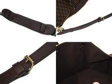 画像をギャラリービューアに読み込む, 極美品 LOUIS VUITTON ルイヴィトン キーポル バンドリエール55 ボストンバッグ N41414 ダミエエベヌ ブラウン 中古 4c066681