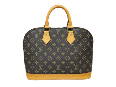 LOUIS VUITTON ルイ ヴィトン アルマPM ハンドバッグ M51130 廃番 モノグラム PVC ブラウン 美品 中古 4c066684