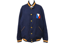 画像をギャラリービューアに読み込む, LOUIS VUITTON ルイ ヴィトン ガストンVスタジャン RM121 H1BS62BOE 12SSメンズコレクション ネイビー 50 美品 中古 4c066753