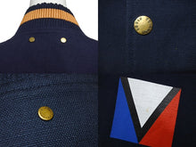 画像をギャラリービューアに読み込む, LOUIS VUITTON ルイ ヴィトン ガストンVスタジャン RM121 H1BS62BOE 12SSメンズコレクション ネイビー 50 美品 中古 4c066753