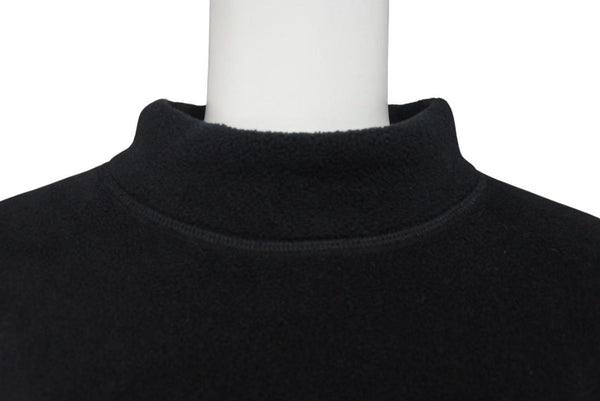 極美品 BALENCIAGA バレンシアガ 23AW エンブロイダリー モックネック フリース ブラック ポリエステル オーバーサイズ 697975 サイズXS 中古 4c066828