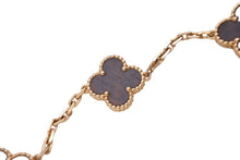画像をギャラリービューアに読み込む, Van Cleef &amp; Arpels ヴァンクリーフ＆アーペル 5モチーフ ヴィンテージ アルハンブラ ブレスレット レターウッド ピンクゴールド VCARO30U00 美品 中古 4c066952