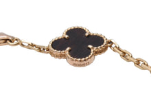画像をギャラリービューアに読み込む, Van Cleef &amp; Arpels ヴァンクリーフ＆アーペル 5モチーフ ヴィンテージ アルハンブラ ブレスレット レターウッド ピンクゴールド VCARO30U00 美品 中古 4c066952