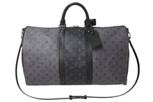 Load image into Gallery viewer, 極美品 LouisVuitton ルイヴィトン キーポルバンドリエール50 2WAYボストンバッグ モノグラムエクリプスキャンバス 中古 4c066959