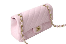 画像をギャラリービューアに読み込む, 極美品 CHANEL シャネル ミニマトラッセ 20 シングルチェーンショルダーバッグ ラムスキン ピンク ゴールド金具 中古 4c066988