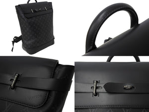 新品同様 LouisVuitton ルイヴィトン スティーマー バックパック リュックサック M44052 モノグラムエクリプス 中古 4c066992