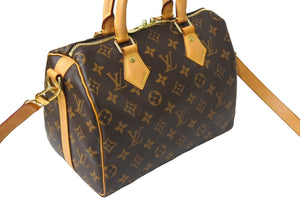 極美品 LOUIS VUITTON ルイ ヴィトン スピーディ バンドリエール25 ハンドバッグ M41113 モノグラム ブラウン 中古 4c066993