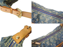 画像をギャラリービューアに読み込む, LOUIS VUITTON ルイ ヴィトン バギーGM ショルダーバッグ M95048 モノグラムデニム ブルー ベージュ 美品 中古 4c066997