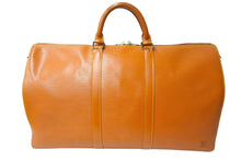 画像をギャラリービューアに読み込む, LOUIS VUITTON ルイヴィトン キーポル50 ボストンバッグ エピ M42968 ジパングゴールド ブラウン ゴールド金具 美品 中古 4c066998