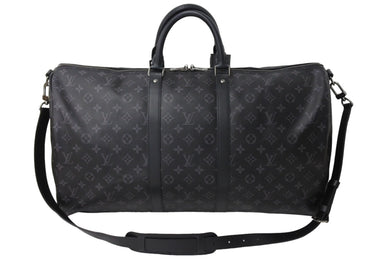 極美品 LOUIS VUITTON ルイヴィトン ボストンバッグ キーポルバンドリエール55 モノグラムエクリプス M40605 4c067000