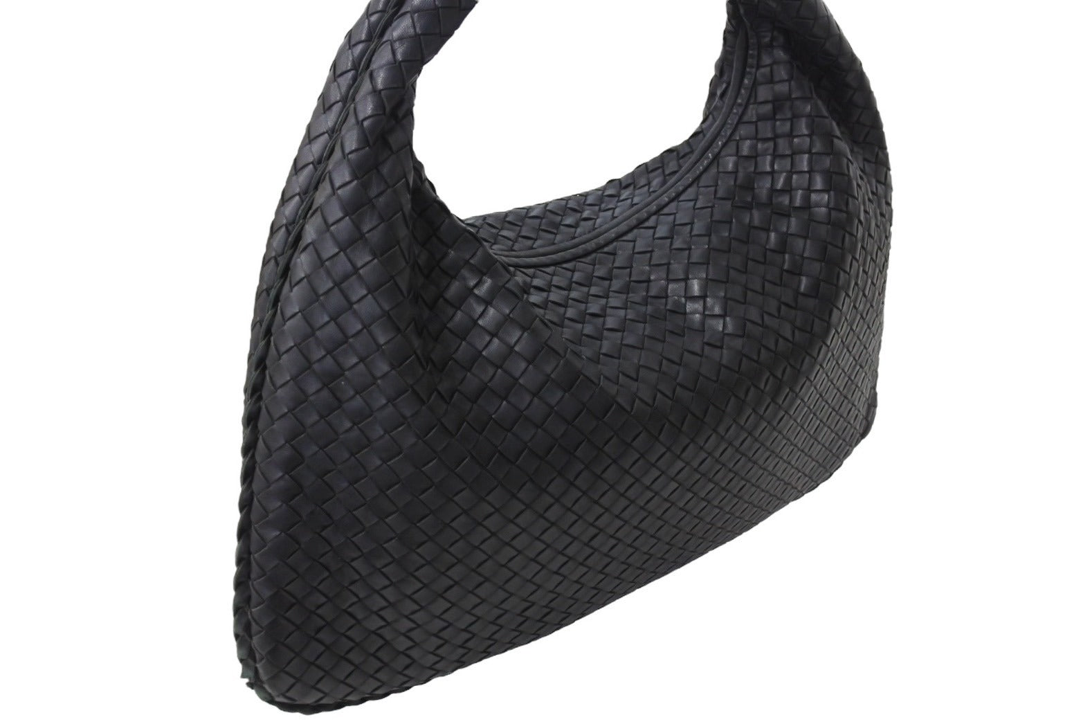 BOTTEGA VENETA ボッテガヴェネタ ホーボー ワンショルダーバッグ イントレチャート 115654 V0016 8175 レザー ブラック  良品 中古 4c067002 – Casanova Vintage