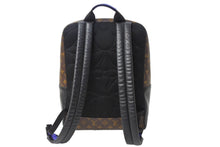 画像をギャラリービューアに読み込む, LOUIS VUITTON ルイヴィトン マカサー ディーン バックパック リュック M45867 ブラウン ブルー 美品 中古 4c067007