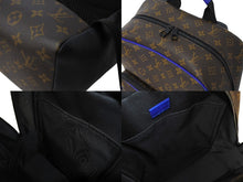画像をギャラリービューアに読み込む, LOUIS VUITTON ルイヴィトン マカサー ディーン バックパック リュック M45867 ブラウン ブルー 美品 中古 4c067007
