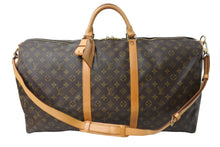 Load image into Gallery viewer, Louis Vuitton ルイヴィトン キーポル バンドリエール60 ボストンバッグ M41412 ブラウン ゴールド金具 美品 中古 4c067010