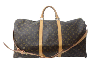 LOUIS VUITTON ルイヴィトン キーポルバンドリエール60 ボストンバッグ M41412 モノグラムキャンバス ブラウン 美品 中古 4c067011