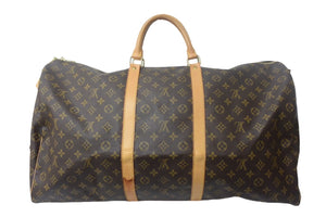 LOUIS VUITTON ルイヴィトン キーポルバンドリエール60 ボストンバッグ M41412 モノグラムキャンバス ブラウン 美品 中古 4c067011