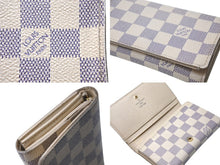 Load image into Gallery viewer, LOUIS VUITTON ルイヴィトン ポルトフォイユ トレゾール 二つ折り財布 N61744 ダミエアズールキャンバス 良品 中古 4c067014