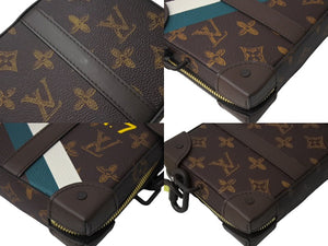 新品同様 LouisVuitton ルイヴィトン モノグラム ソフトトランク ウォレットショルダーバッグ M81246 ブラウン 中古 4c067019