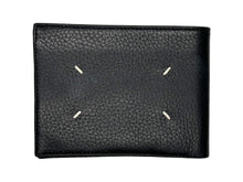 Load image into Gallery viewer, MaisonMargiela メゾンマルジェラ フリップフラップウォレット 二つ折り財布 レザー ブラック ホワイト 美品 中古 4c067023