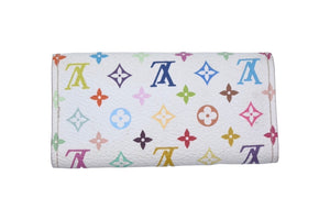 LouisVuitton ルイヴィトン マルチカラー キーケース 4連 M93731 PVCコーティングキャンバス ホワイト ピンク 美品 中古 4c067026