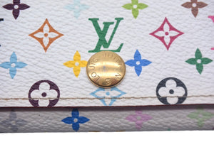 LouisVuitton ルイヴィトン マルチカラー キーケース 4連 M93731 PVCコーティングキャンバス ホワイト ピンク 美品 中古 4c067026