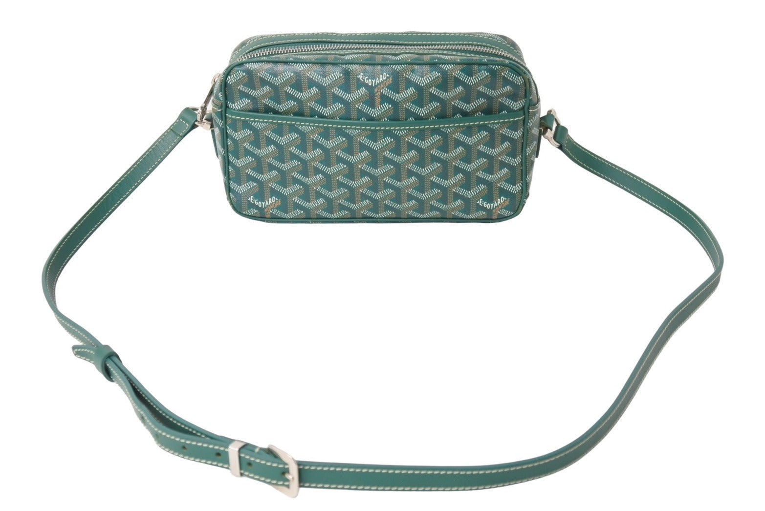 GOYARD ゴヤール カップヴェールPM バッグ ショルダーバッグ CAPVE2PMLTY10CL10P PVC レザー グリーン 美品 中古  4c067031 – Casanova Vintage