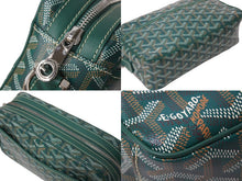 画像をギャラリービューアに読み込む, GOYARD ゴヤール カップヴェールPM バッグ ショルダーバッグ CAPVE2PMLTY10CL10P PVC レザー グリーン 美品 中古 4c067031