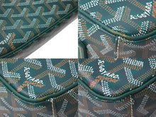 画像をギャラリービューアに読み込む, GOYARD ゴヤール カップヴェールPM バッグ ショルダーバッグ CAPVE2PMLTY10CL10P PVC レザー グリーン 美品 中古 4c067031
