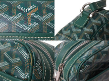 画像をギャラリービューアに読み込む, GOYARD ゴヤール カップヴェールPM バッグ ショルダーバッグ CAPVE2PMLTY10CL10P PVC レザー グリーン 美品 中古 4c067031