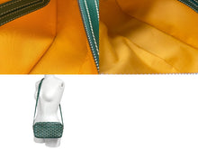 画像をギャラリービューアに読み込む, GOYARD ゴヤール カップヴェールPM バッグ ショルダーバッグ CAPVE2PMLTY10CL10P PVC レザー グリーン 美品 中古 4c067031
