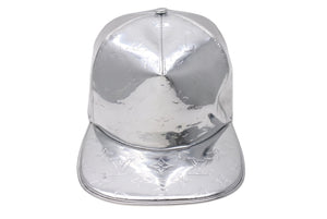 LOUISVUITTON 21AW Monogram Mirror Cap MP3115 Polyester Silver Size 60 Good Condition Used 4c067032