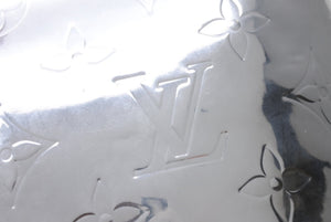 LOUISVUITTON 21AW Monogram Mirror Cap MP3115 Polyester Silver Size 60 Good Condition Used 4c067032