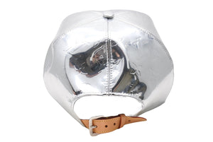 LOUISVUITTON 21AW Monogram Mirror Cap MP3115 Polyester Silver Size 60 Good Condition Used 4c067032