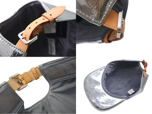 LOUISVUITTON 21AW Monogram Mirror Cap MP3115 Polyester Silver Size 60 Good Condition Used 4c067032