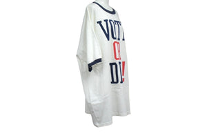 新品未使用 Sean John ショーンジョン VOTE OR DIE 半袖Ｔシャツ FT42070 サイズ2X ホワイト コットン ヴィンテージ 中古 4c064403