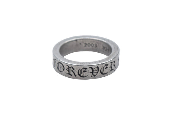 CHROME HEARTS 6mm SPACER FOREVER Spacer Ring Size 16.5 Weight 10.269g Silver 925 Good Condition Used 4c067052ch