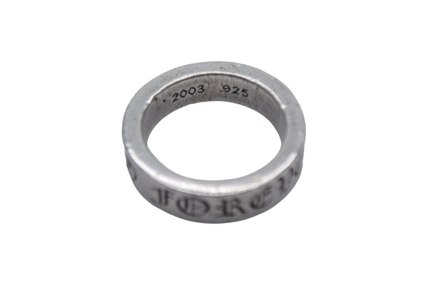 CHROME HEARTS 6mm SPACER FOREVER Spacer Ring Size 16.5 Weight 10.269g Silver 925 Good Condition Used 4c067052ch
