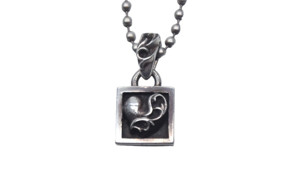 CHROME HEARTS Chrome Hearts Framed Heart Necklace Weight 5.108g Total Length 43.5 1998 Engraved Silver 925 Celtic Good Condition Used 4c067053ch