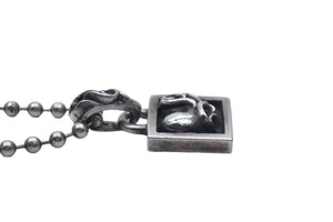 CHROME HEARTS Chrome Hearts Framed Heart Necklace Weight 5.108g Total Length 43.5 1998 Engraved Silver 925 Celtic Good Condition Used 4c067053ch