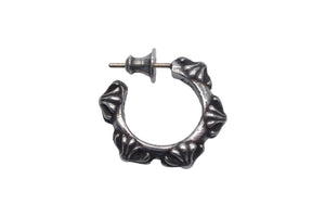 CHROME HEARTS クロムハーツ HOOP CROSS SML クロスバンドフープ ピアス シルバー925 重量5.051g 片耳用 美品 中古 4c067059