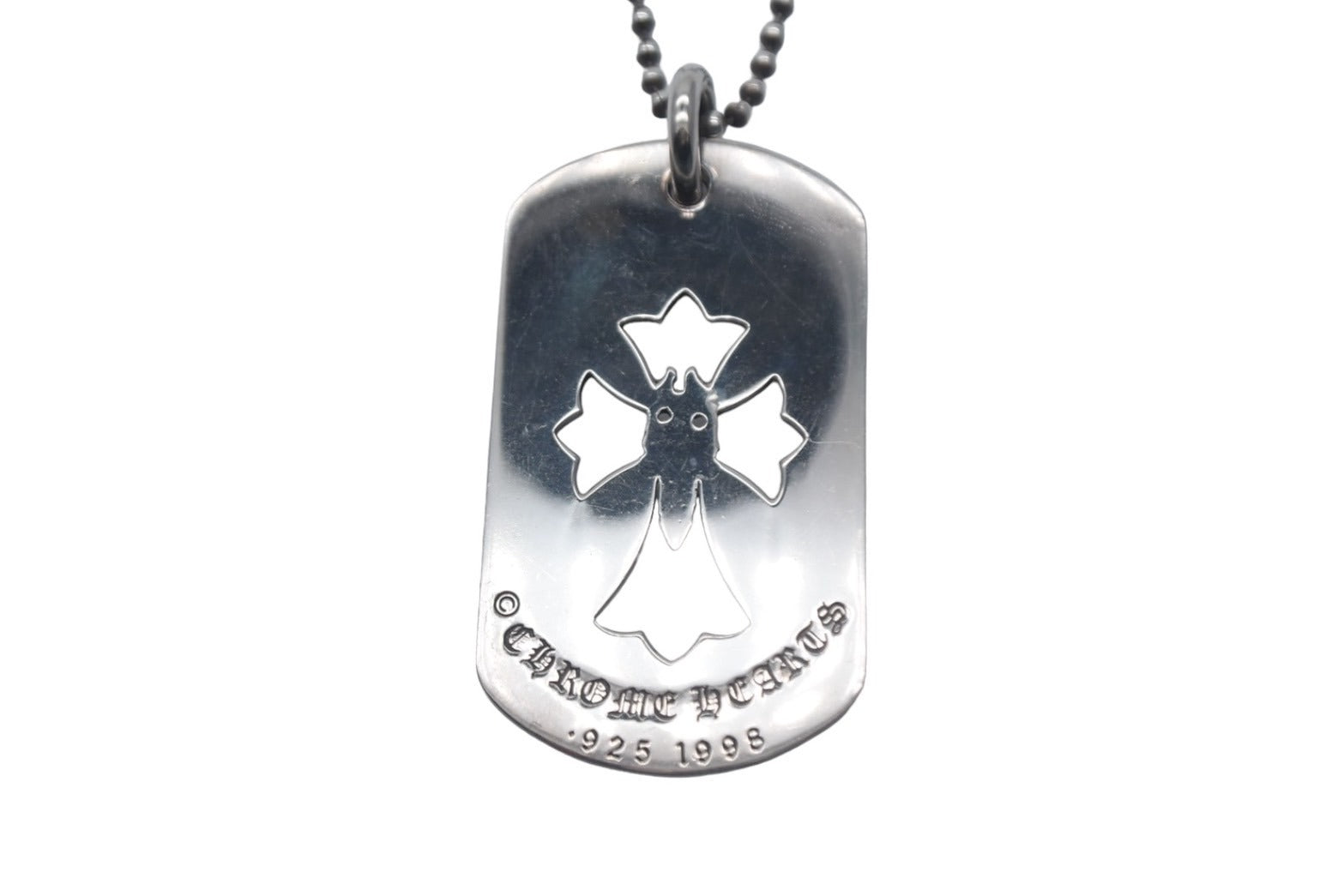 CHROME HEARTS クロムハーツ ラージ カットアウトクロスダガー ドッグタグ ロサンゼルス限定 ネックレス 重量18.290g  シルバー925 美品 中古 4c067060 – Casanova Vintage