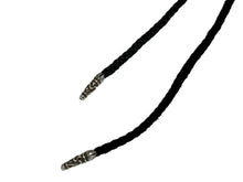 画像をギャラリービューアに読み込む, CHROME HEARTS クロムハーツ BSフレアペンダント wレザーブレイド ネックレス BS FLEUR LB シルバー925 重量37.318g 全長94cm 美品 中古 4c067061ch