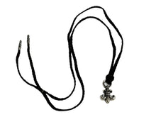 画像をギャラリービューアに読み込む, CHROME HEARTS クロムハーツ BSフレアペンダント wレザーブレイド ネックレス BS FLEUR LB シルバー925 重量36.239g 美品 中古 4c067063