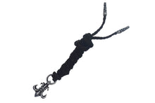 画像をギャラリービューアに読み込む, CHROME HEARTS クロムハーツ BSフレアペンダント wレザーブレイド ネックレス BS FLEUR LB シルバー925 重量36.239g 美品 中古 4c067063