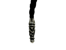 画像をギャラリービューアに読み込む, CHROME HEARTS クロムハーツ BSフレアペンダント wレザーブレイド ネックレス BS FLEUR LB シルバー925 重量36.239g 美品 中古 4c067063