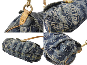 LOUIS VUITTON ルイ ヴィトン ミニプリーティ レイエ ショルダーバッグ M95333 モノグラムデニム ブルー 美品 中古 4c067064lv